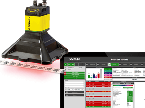Inline-Verifikation mit dem Cognex DataMan 475V und der Software CQmas