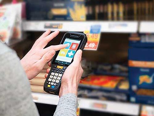 Datalogic Skorpio X5 Einsatz im Handel