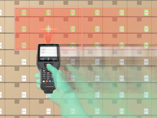 Keyence BT-A500 mobiler Computer Batch Lesung
