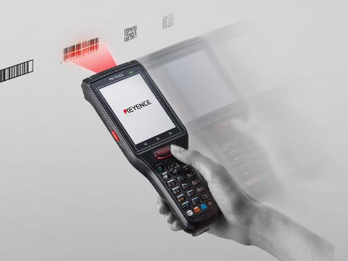 Keyence BT-A500 mobiler Computer im Einsatz